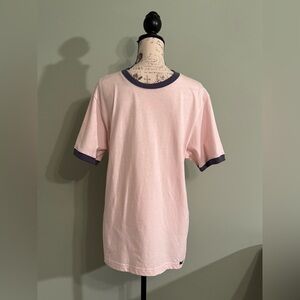 UNIONBAY Vintage Pink and Blue Ringer T-Shirt Men’s Size Large